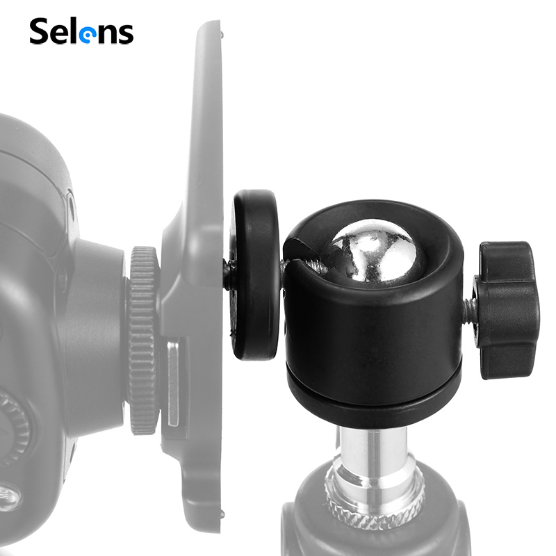 Selens Mini Ball Head 1/4" Mount for Camera Tripod ballhead for Nikon Canon DSLR Camera Dsr Mount Stand for camera tripod