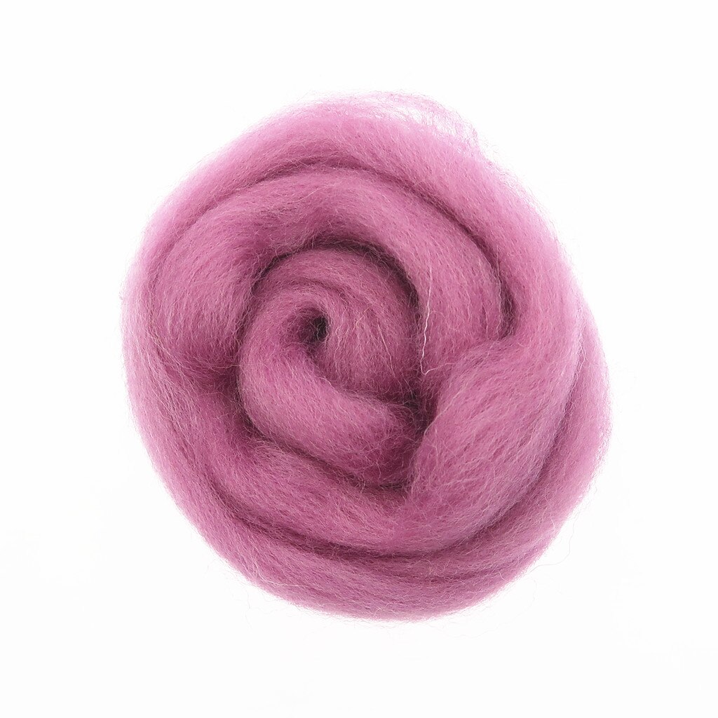 Purple Color Series Wool Fibre Flower Animal Wool Felting Handmade Spinning DIY Craft Materials Tool Felt Felting Wool