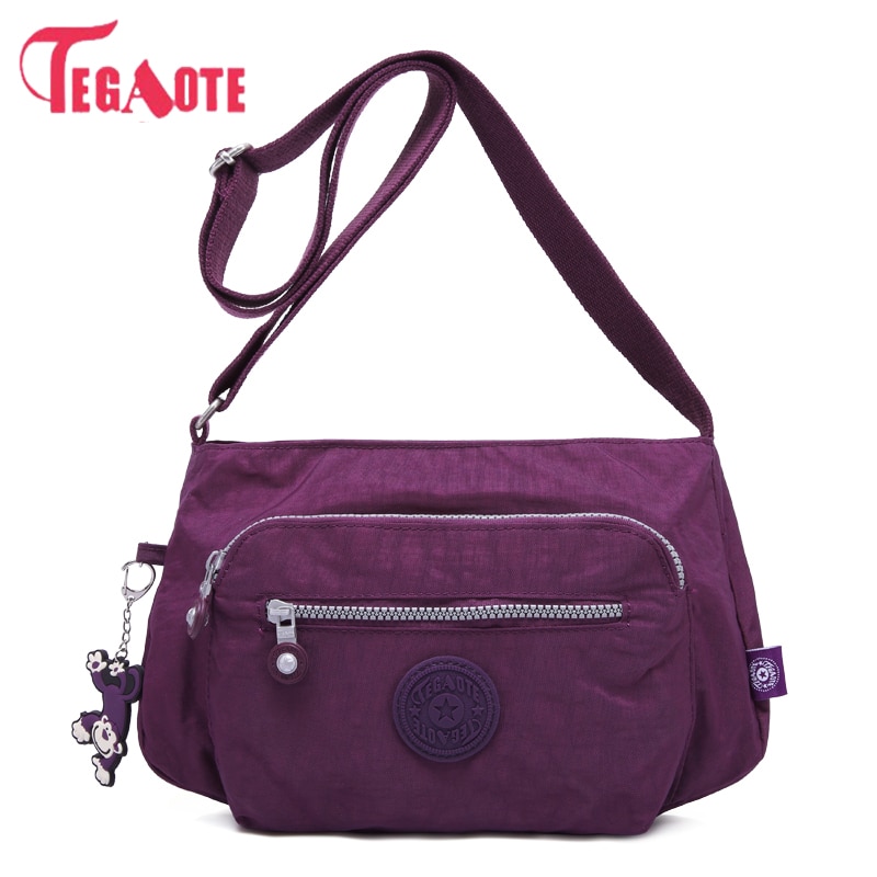 TEGAOTE Luxury Women Messenger Bag Nylon Shoulder Bag Ladies Bolsa Waterproof Travel Bag Women's Crossbody Bag Mochila Feminina