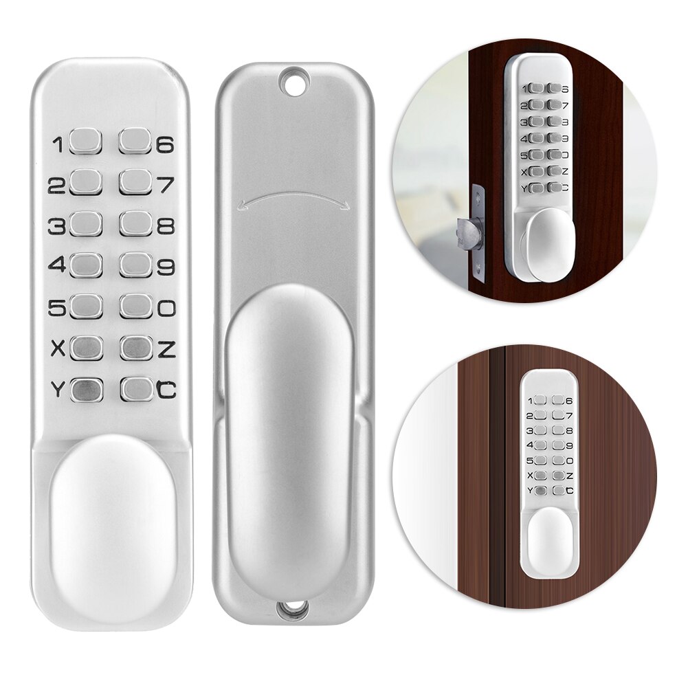 Waterproof Keyless Door Lock Combination Password Fireproof Keypad Door Lock for Home Office