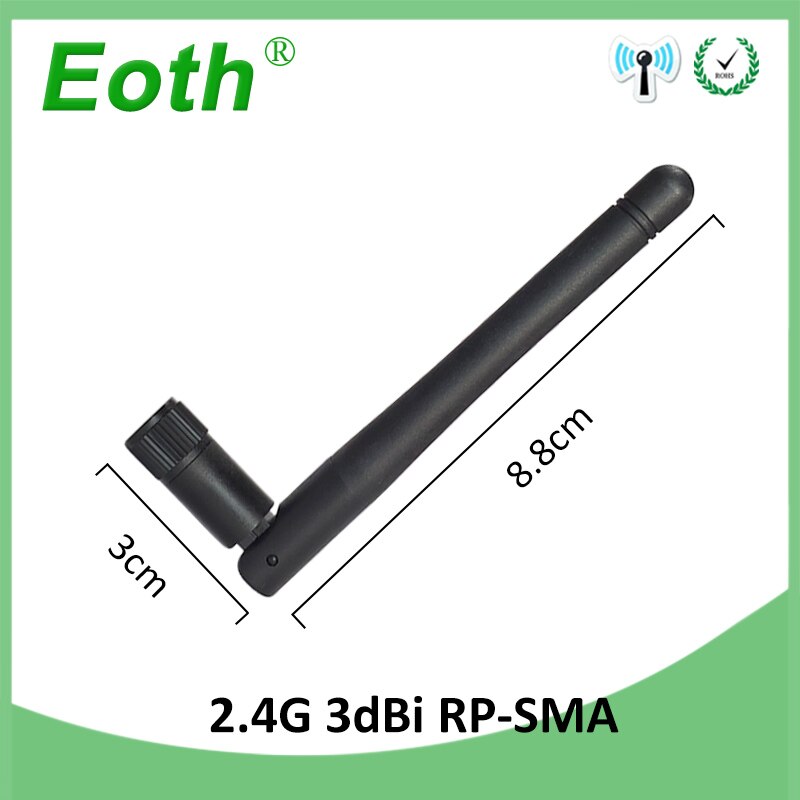 2.4 Ghz Wifi Antenne Iot 3dBi Antenne RP-SMA Connector 2.4G Antena 2.4 Ghz Antenne Wi-fi Antenas Wi-fi Antennes draadloze Router