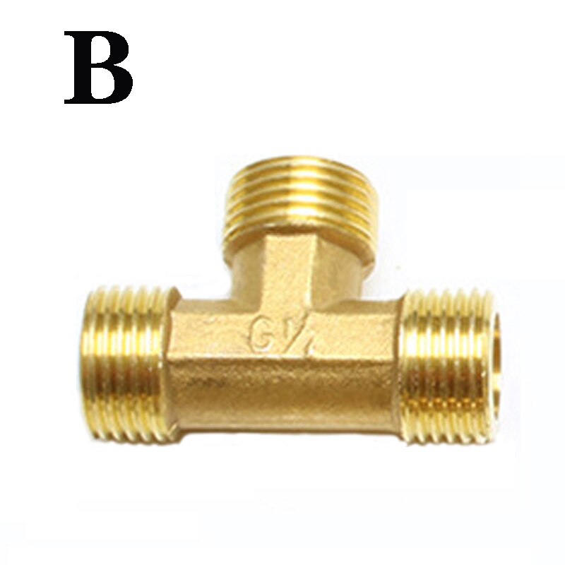 Brass pipe joint water-oil coupler joint adapter internal thread 1/8" 1/4" 3/8" 1/2" bsp type t copper