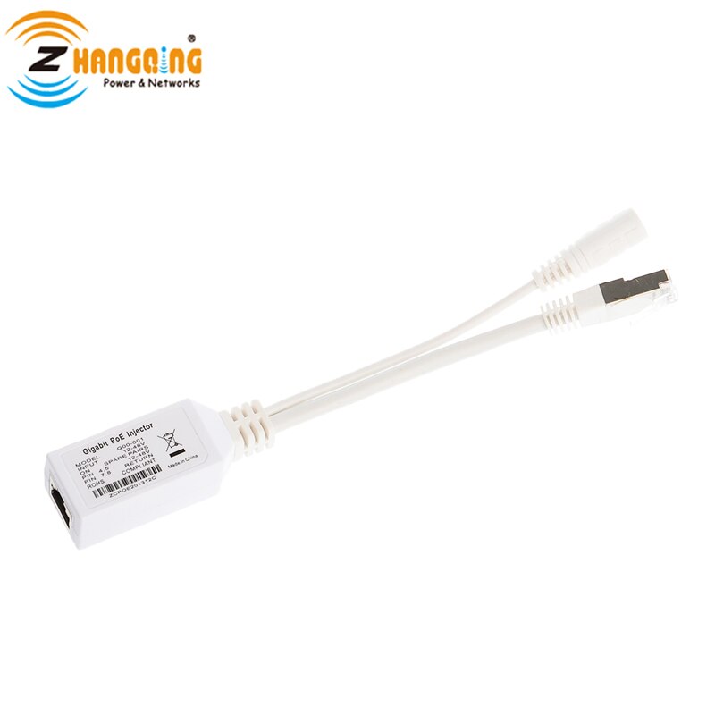 PoE Splitter cable Injector Gigabit PoE Injector with LED Light for MikroTik and other Lan port PoE Products