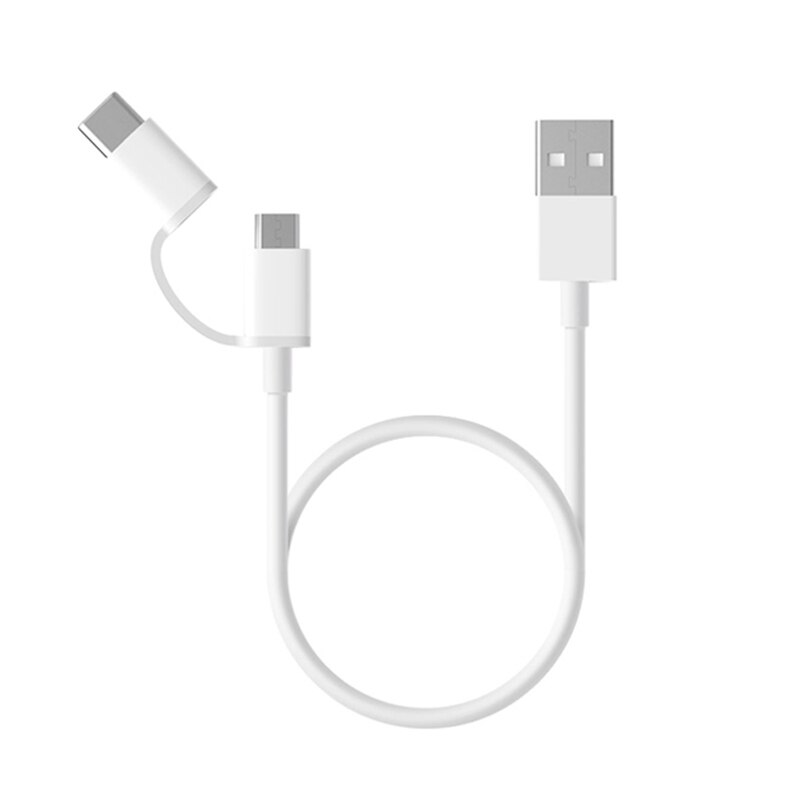 XIAOMI 1M 2A Multifunction 2 IN 1 USB Cable Micro USB to Type C Quick Charge Date Cable for Xiaomi 10 9 8 6 5 5S 4 Redmi 8 6A 7