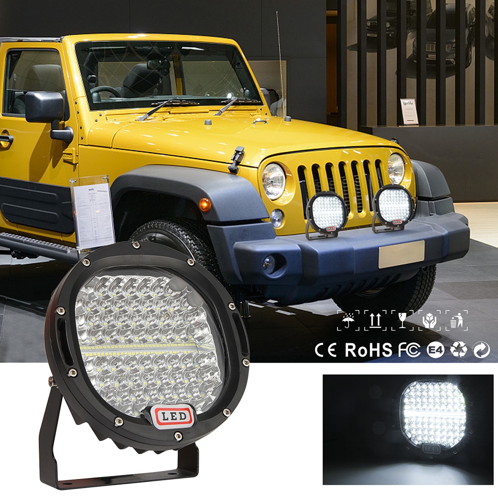 300W 7 Inch Led Verlichting Spot Flood Beam Offroad Rijden Lamp Offroad Accessoires Auto Led Spotlight Ronde Auto truck Off Road
