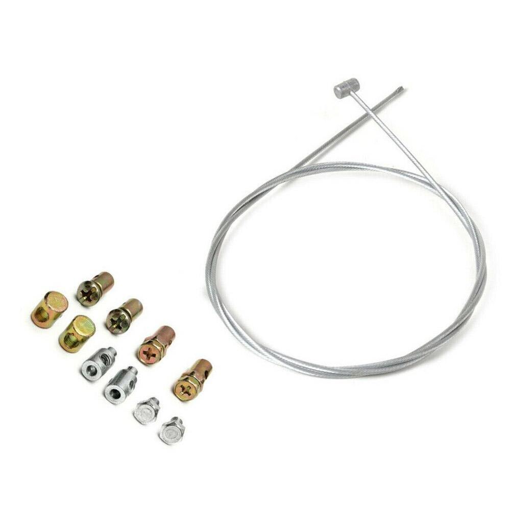 Boquilla sin soldadura con manga y juego de tuercas, Cable de acelerador de emergencia para motocicleta, accesorios de juego de tuercas de manga de pezón sin soldadura, 8 piezas