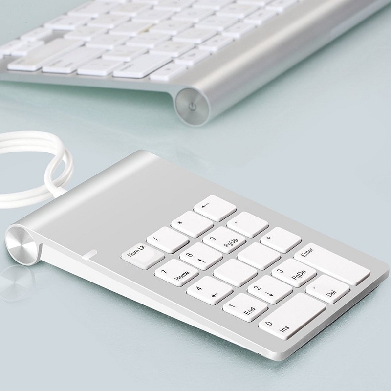 Bærbart usb numerisk tastatur ultratynt usb-tastatur minitastatur til imac/macbook luft/pro bærbar pc bærbar pc bærbar stasjonær