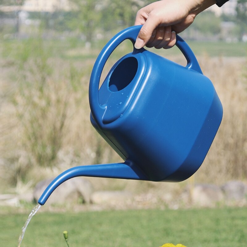 Regadera de gran capacidad de 4L, hervidor de Caño largo para plantas de jardín interior y exterior, bonsái suculento de flores