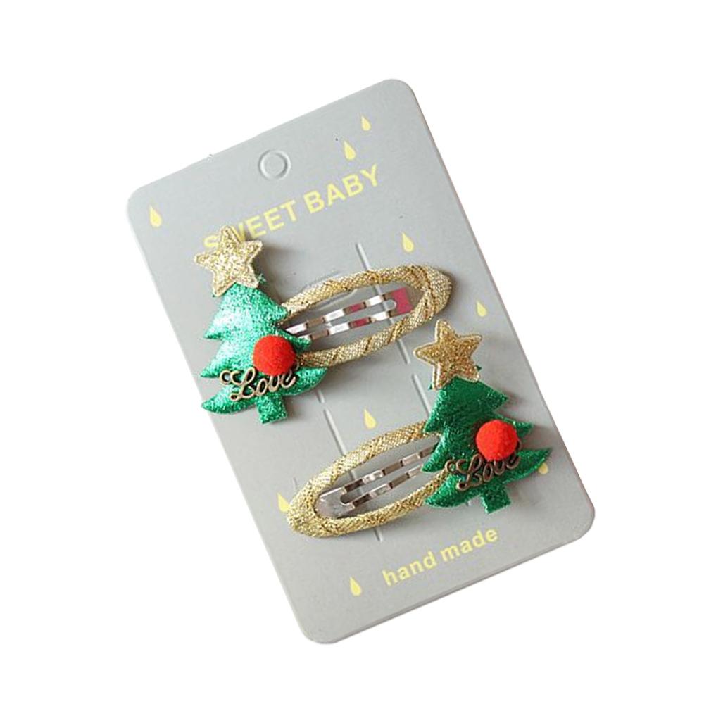 Femmes Filles Mignon Noël Épingles À Cheveux Pince À Cheveux Bandes Dessin Animé Chapeaux Enfants Barrettes Tout-petits Charme Bijoux Accessoires De Cheveux