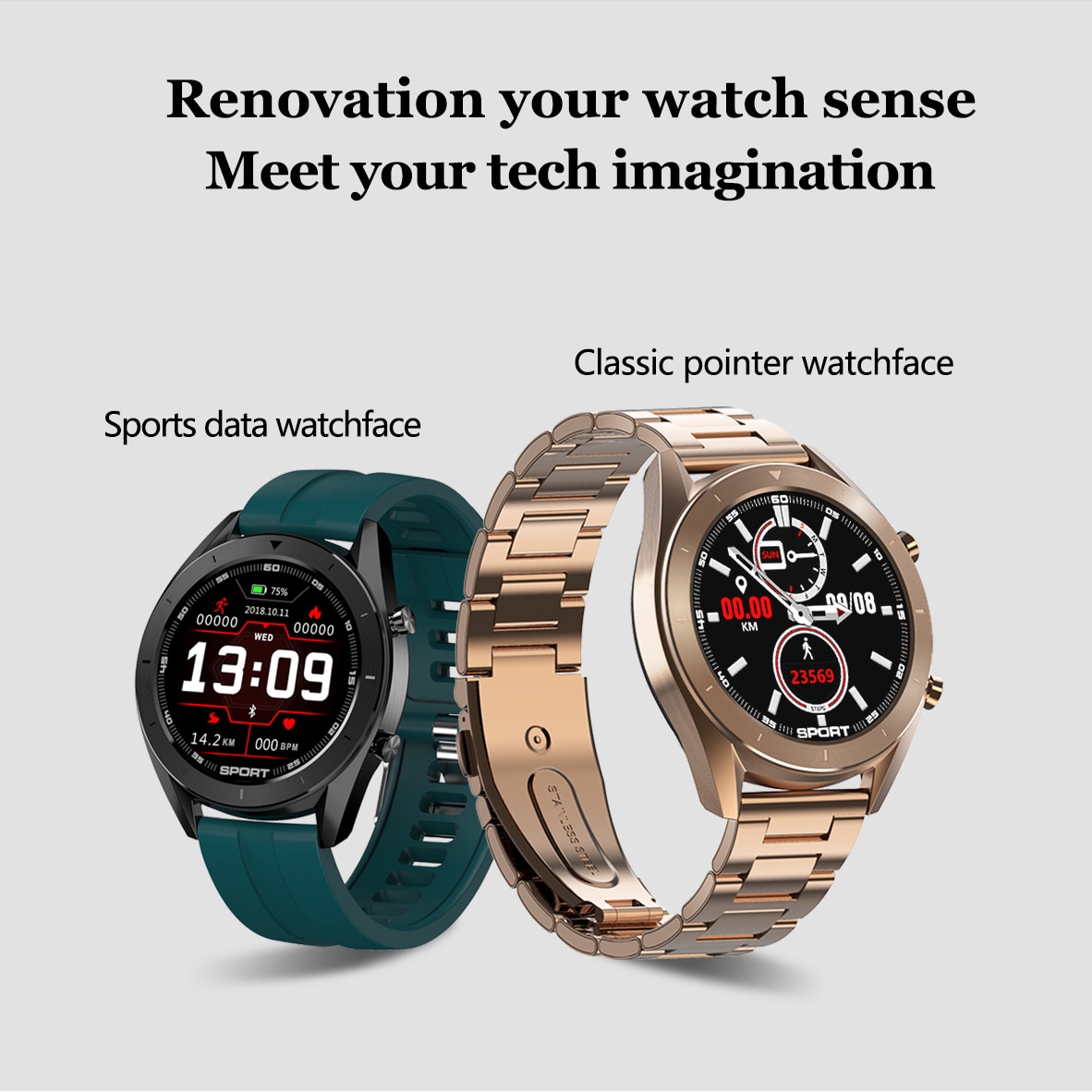 LYKRY DT99 montre intelligente montres de sport IP68 étanche fréquence cardiaque surveillance du sommeil Fitness Tracker pour Xiaomi Iphone