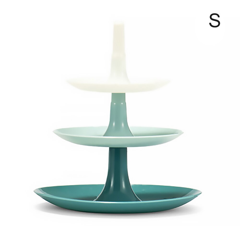 3 Layers Cake Stand Wedding Plate Stand Fruits Vegetable Placed Tool Afternoon Tea Display Tray Party Cupcake Stand: S