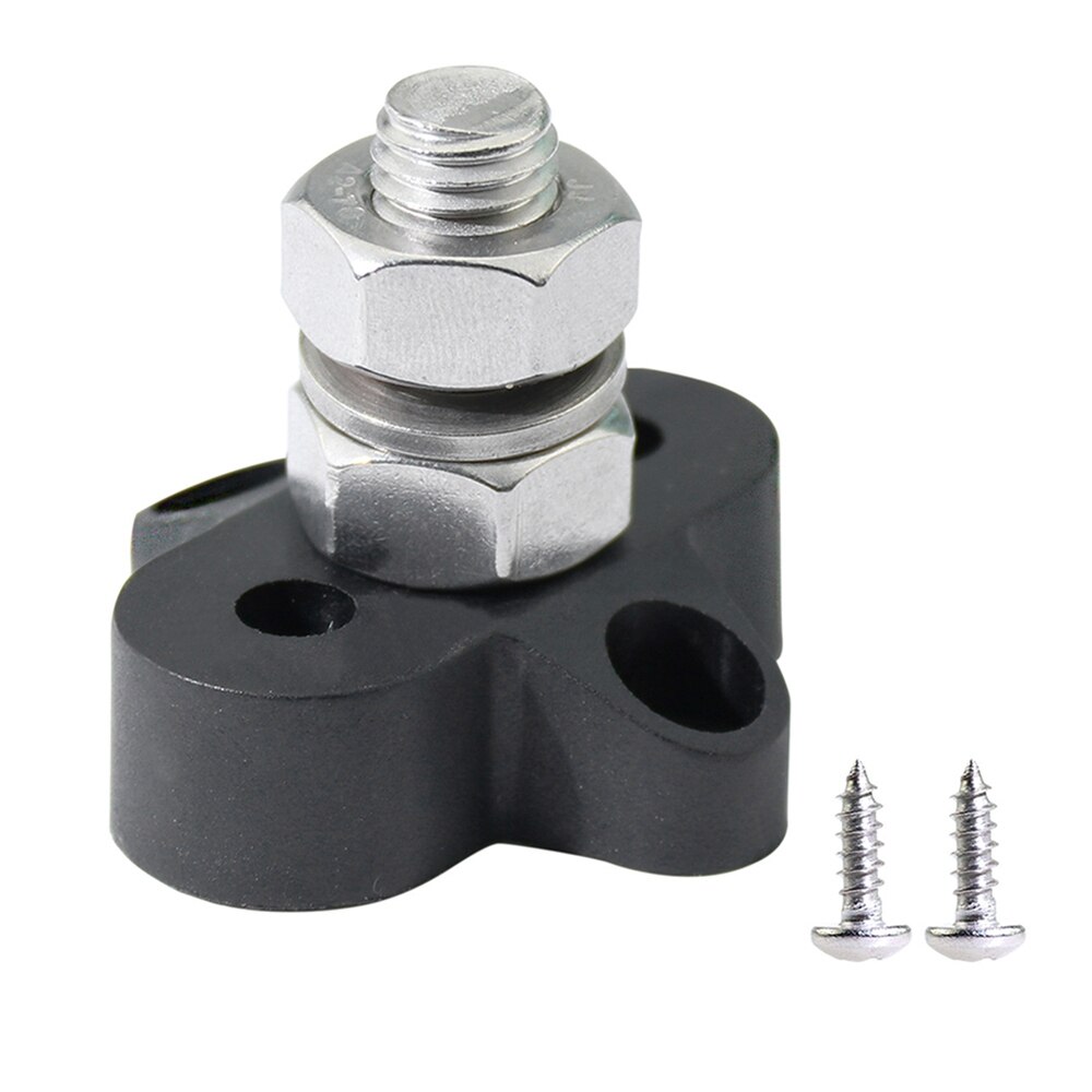 Single Heavy-Duty Terminal Studs with Connecting Bus Bar Power Terminal Blocks Link Negative Car General accessories: Black
