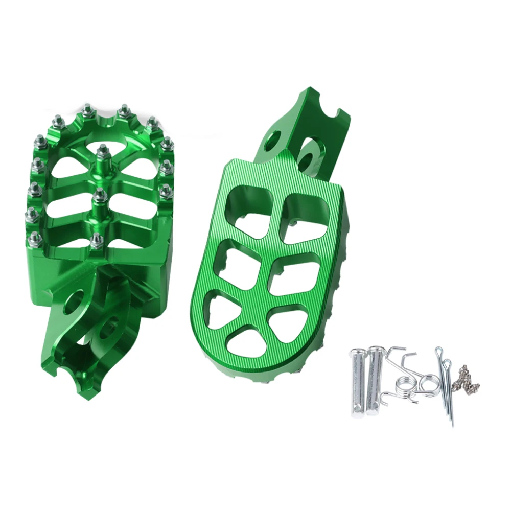 Para Honda CRF450R CRF450X CRF450L CRF450 CRF 450 R L X 450R 450X 450L accesorios de motocicleta reposapiés pedales: Verde