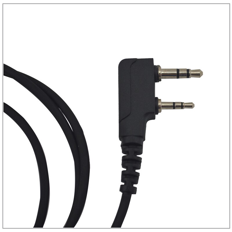 Walkie-talkie K type 2 broches, haut-parleur, Microphone, casque, oreillette mâle à femelle, rallonge, câble pour Kenwood BaoFeng UV-5R
