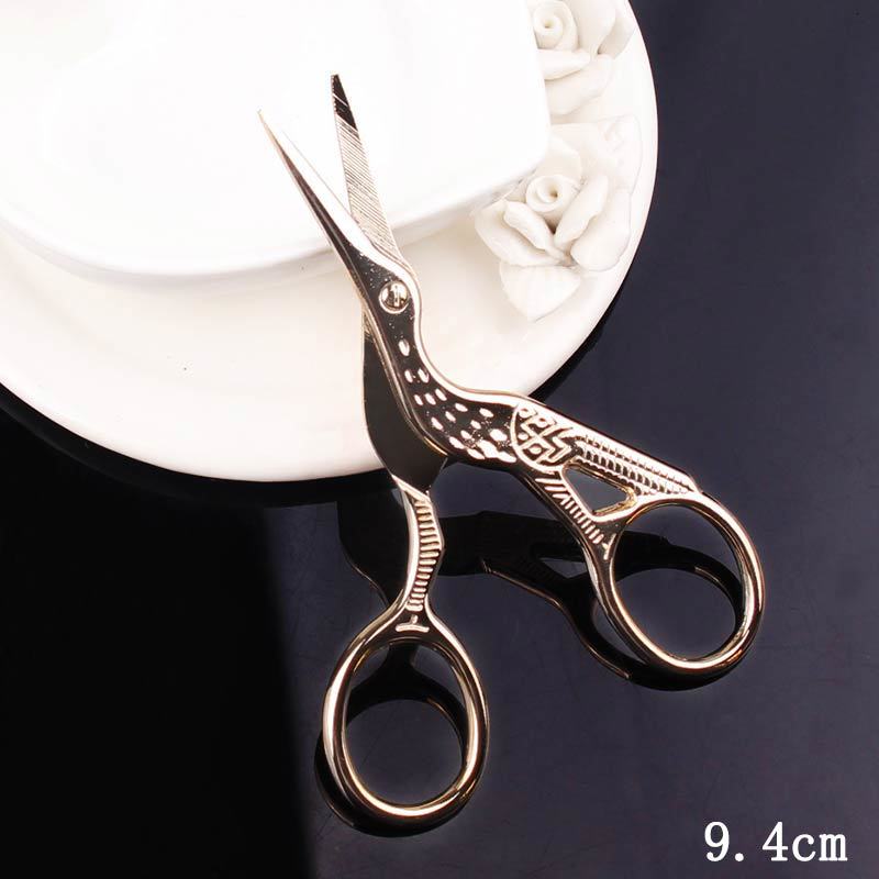 Herramienta de costura europea Retro unicornio tijeras para Sastre bordado tijera artesanía clásica tela puntada antigua Arte Cruz: JD004S