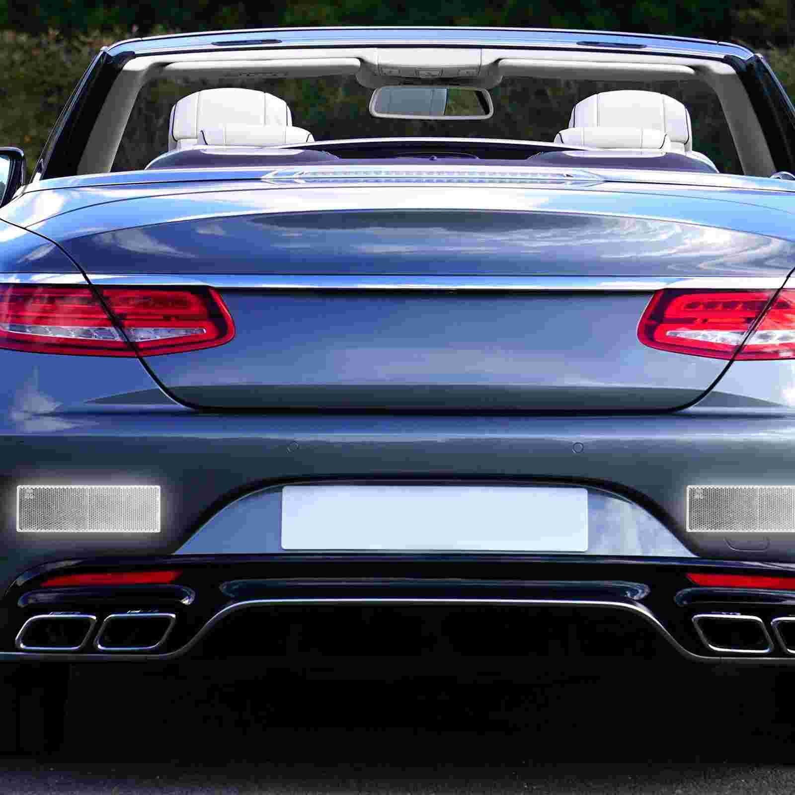 24pcs Bumper Reflective Stickers Car Body Reflector Auto Reflective Stickers