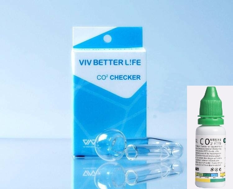 Moniteur de CO2 de Style ADA VIV pour Aquarium, détecteur de dioxyde de carbone à long terme, moniteur de liquide 15ml, Kit de test à suspendre pour plante de poisson: VIV with liquild