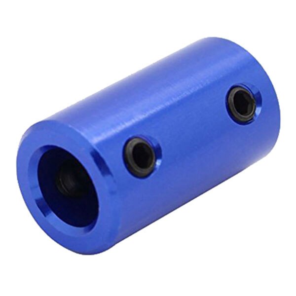 4pcs Blue Motor Jaw Shaft Coupler Shaft Rigid Motor Wheel Coupling Coupler Aluminum alloy Casing With Screw & Spanner
