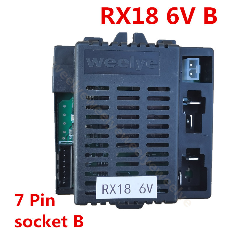 Weelye RX18 12V bambini alimentato giro su auto 2.4G telecomando e ricevitore Bluetooth per bambini parti di ricambio per auto elettriche: RX18  6V  B