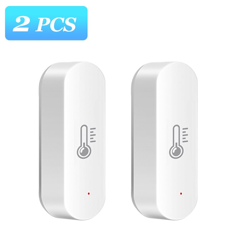 Tuya ZigBee Temperature Humidity Sensor Smart Life APP Monitoring Thermometer Hygrometer Work With Alexa Google Home Smartthings: 2 pieces