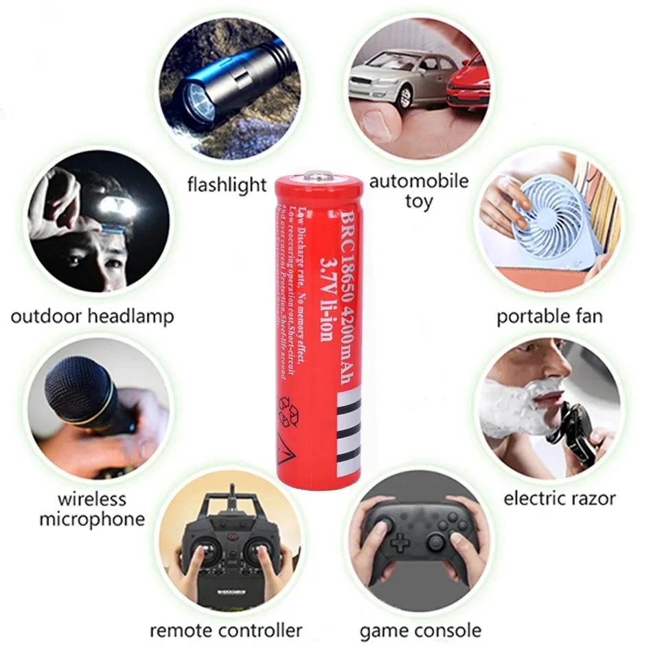 18650 3.7V 4800mAh Li-ion Battery for Power Banks & Flashlights (High-Capacity Rechargeable)