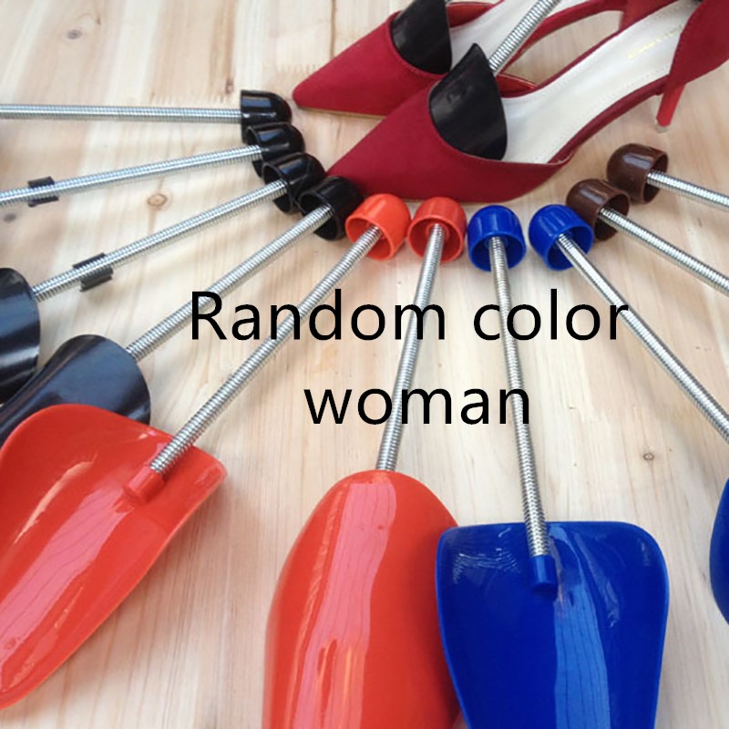 Fits Fixed Support Stretcher Shaper Plastic Spring Men Shoe Shoes Trees shoe shaped fixed shoes without distortion: random color woman