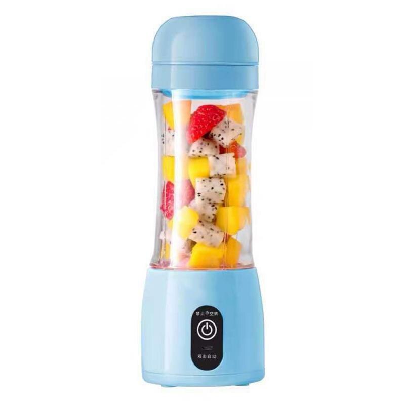 400 Ml Mini Draagbare Elektrische Fruit Juicer Usb Oplaadbare Smoothie Maker Sport Fles Sap Cup Cocina Keuken Machine: Blue