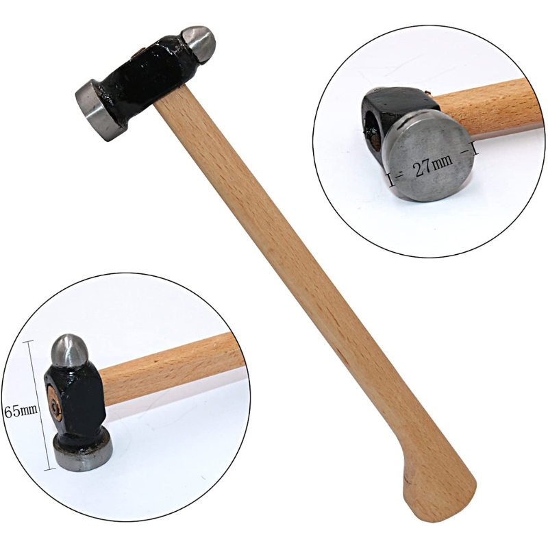 Martillo metalúrgico para joyería, herramienta para trabajo de Metal, fabricación de joyería artesanal y proyectos de bricolaje, operación Simple, buena