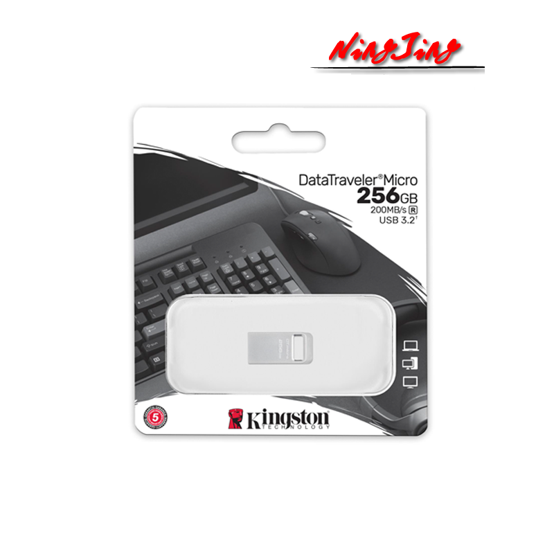 Kingston DataTraveler Micro 3.2 USB Flash Drive Micro USB & USB 3.2 Gen 1 OTG Pendrive 64GB 128G 256G For PC Laptop Desktop