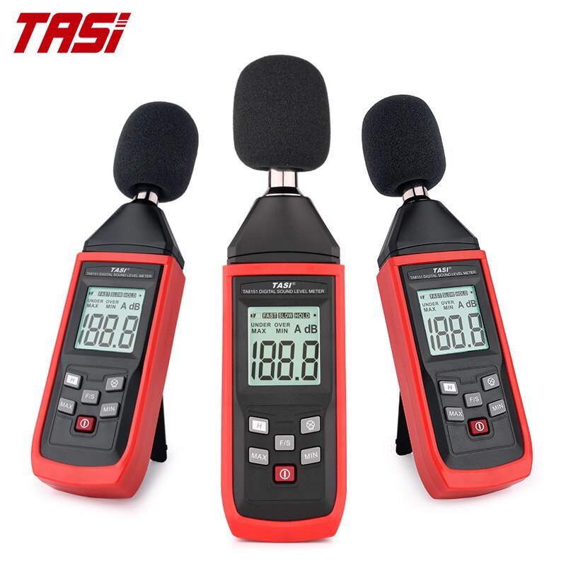 TASI TA8151 Digital Sound Level Meter Sound Detector Decible Monitor 30-130dB Audio Measuring Instrument Alarm Noise Tester
