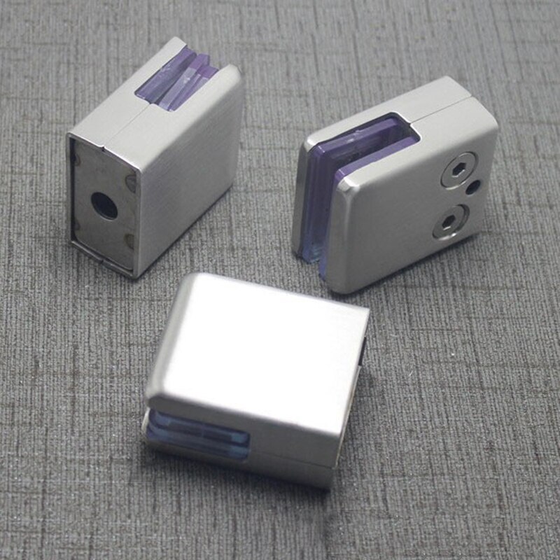 Medium Rvs Glas Sandwich Panel Clip Medium Glas Clip Vaste Beugel Vierkante Vis Mond Clip Plank Laminaat