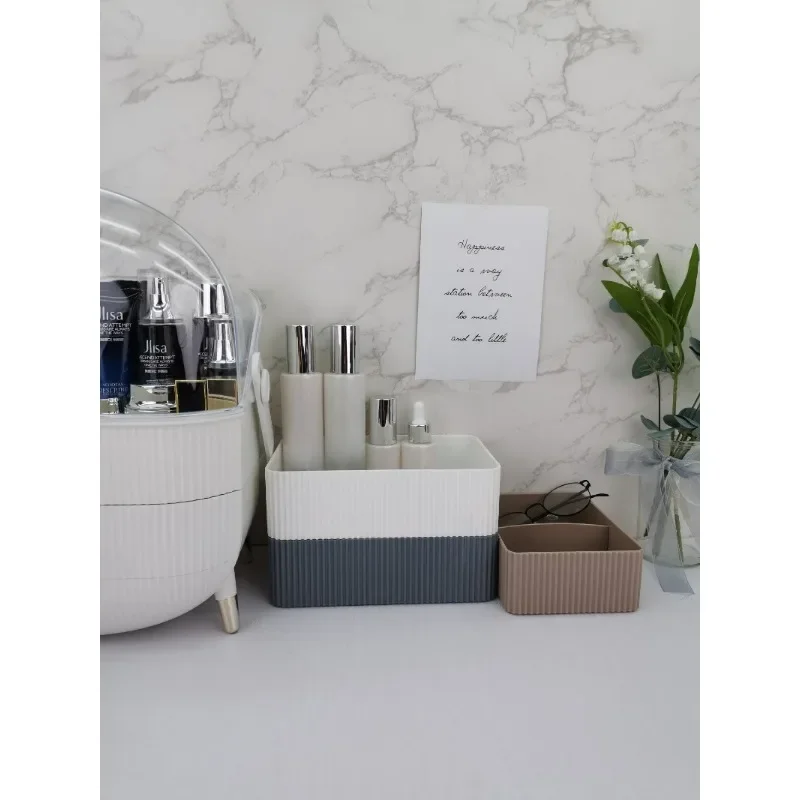 Wbbooming Plastic Home Office Badkamer Opbergdoos Rooster Desktop Diversen Opbergdoos Make Organisator Cosmetische Kast Bin Case