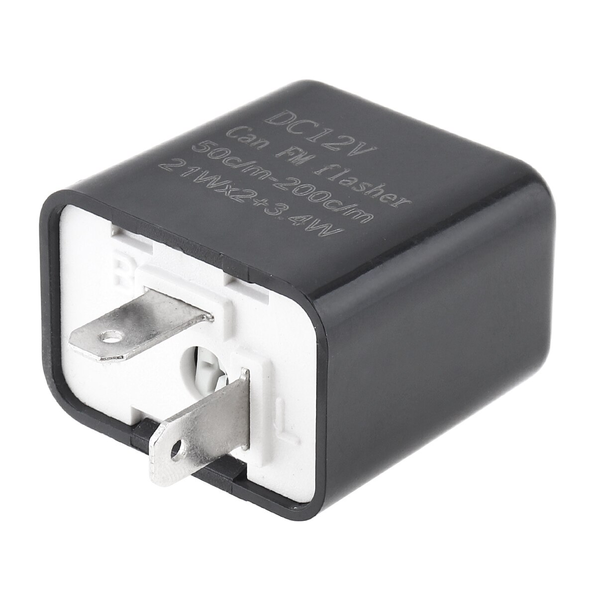 2PCS 2-Pin LED Turn Signal Flasher Relay 12v, Adjustable Motorcycle LED Turn Signal Hyper Indicator Flasher Relay Hyper Flash Fix