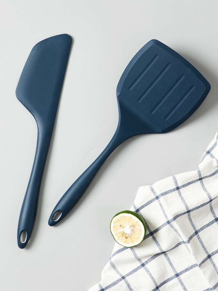 Siliconen Spatel Huishouden Keuken Spatel Non-stick Pan Speciale Hittebestendige Spatel Mes En Keukengerei Set