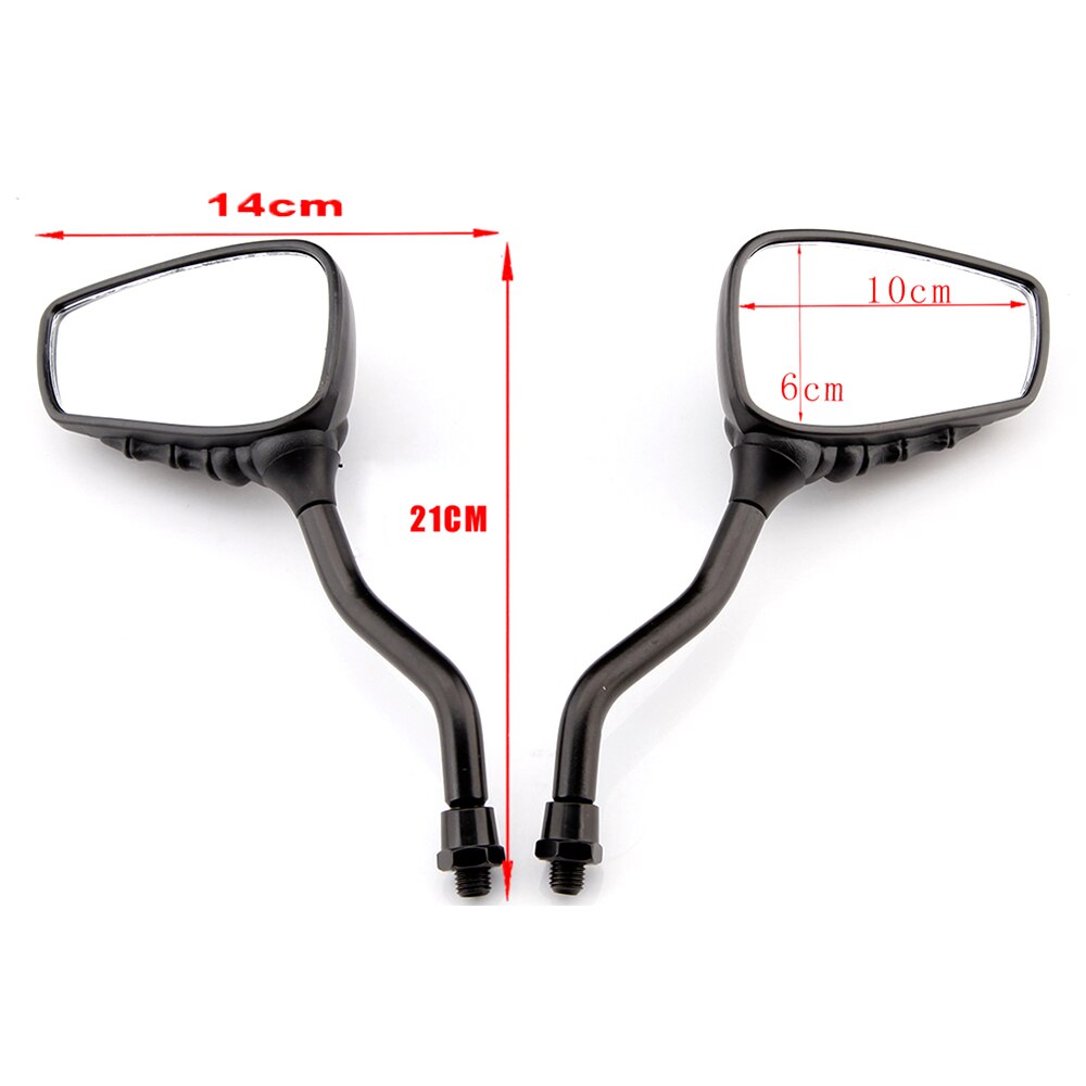 Rétroviseur latéral noir squelette de moto, griffe de main ombre 8mm 10mm pour Chopper Cruiser vélo de sport quad