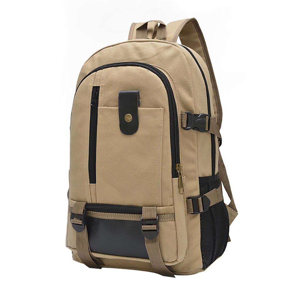 Large Capacity Canvas Men Laptop Backpack Casual Travel Rucksacks Canvas Travel Bag For Teenager Top Mochila Escolar