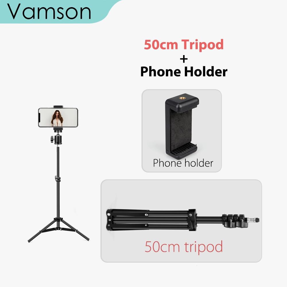 Vamson Statief Voor Telefoon Statief Voor Camera Voor Telefoon Mobiele Telefoon Mobiele Smartphone Canon Projector Mount Stand Monopod VLS02C: VLS02C-50cm set