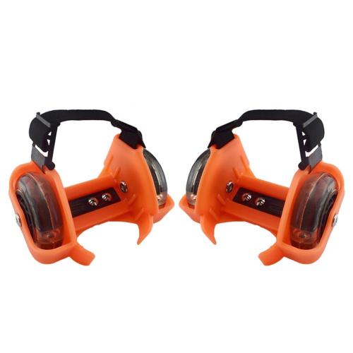 35% Kortingen ! 1 Paar Kids Kinderen Outdoor Verstelbare Led Knippert Wiel Hak Skate Rollen: Oranje
