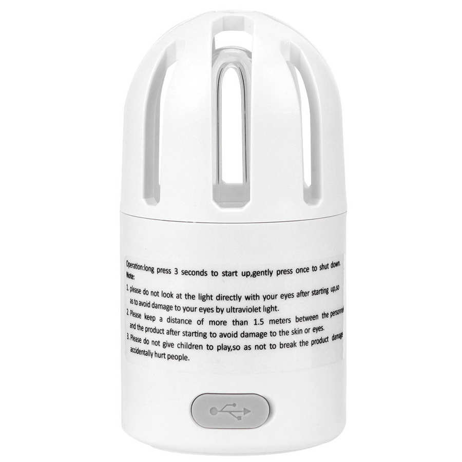 Ultraviolet Lamp Household Ultraviolet Cleaning Light USB Rechargeable Odor Removal Lamps for Home Office