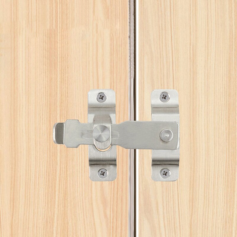 Guard Latch Bolt With Screws Sliding Window Door Lock Handle Stainless Steel Door Latch Home Safety Chain Door Home Hardware