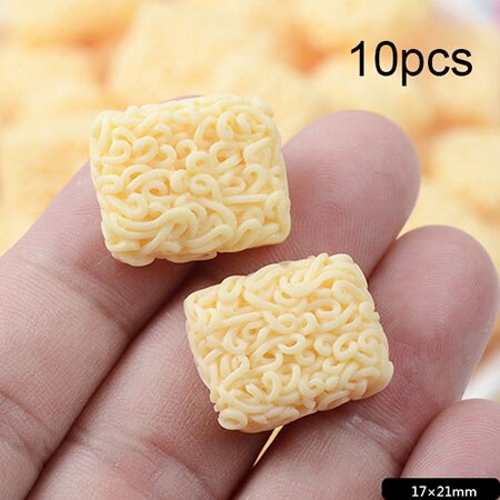 Instant Noodles Slime Accessories Toy Supplies Addition Charms Ramen DIY Crafts Filler for Fluffy Clear Crystal Slime Clay: A 10PCS