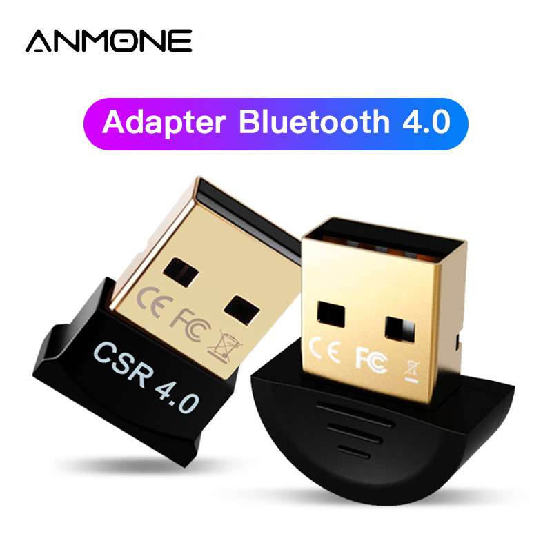 Anmone Draadloze Usb Bluetooth Adapter Voor Computer Bluetooth 4.0 Dongle Pc Adapter Draadloze Zender Usb Ontvanger Zender