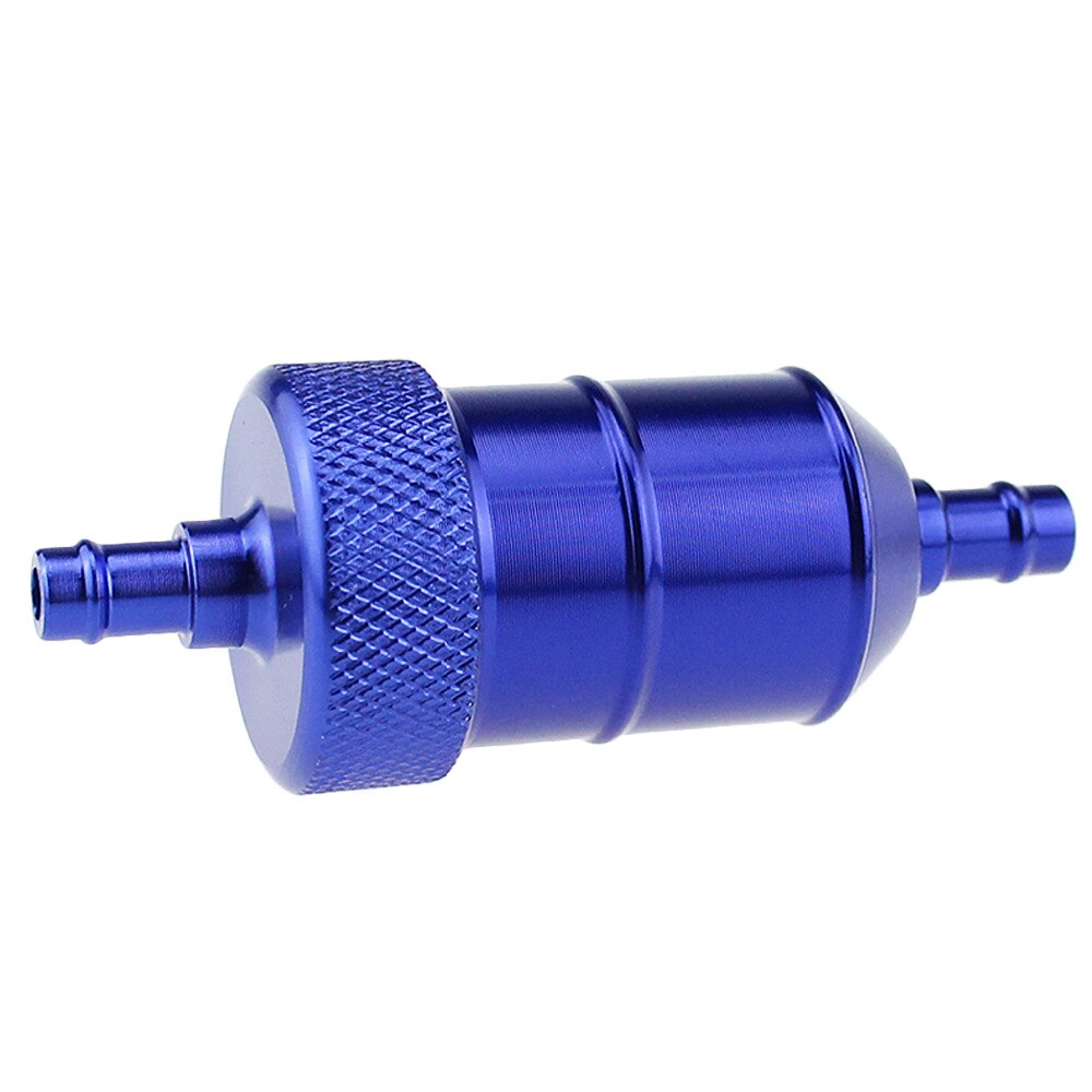 Filtro de combustible de aluminio lavable para motocicleta, reutilizable, 1/4 pulgadas, 6mm