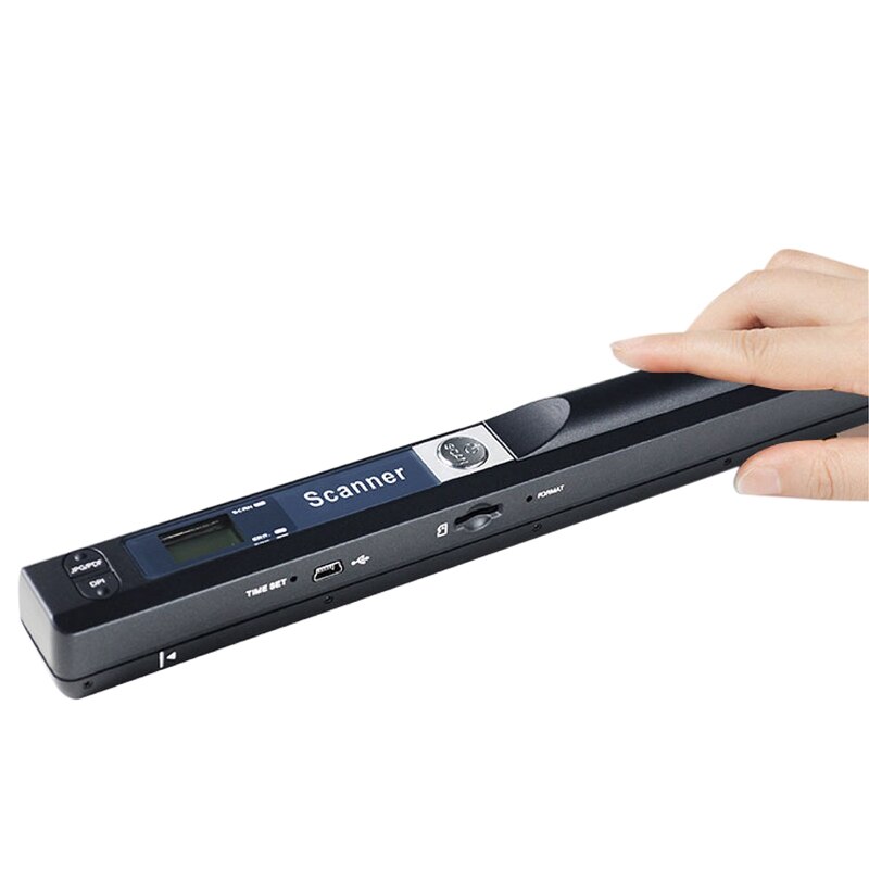 Escáner portátil A4 900 DPI, compatible con OCR, de mano, USB2.0, JPG/PDF, compatible con tarjeta de documentos, para oficina