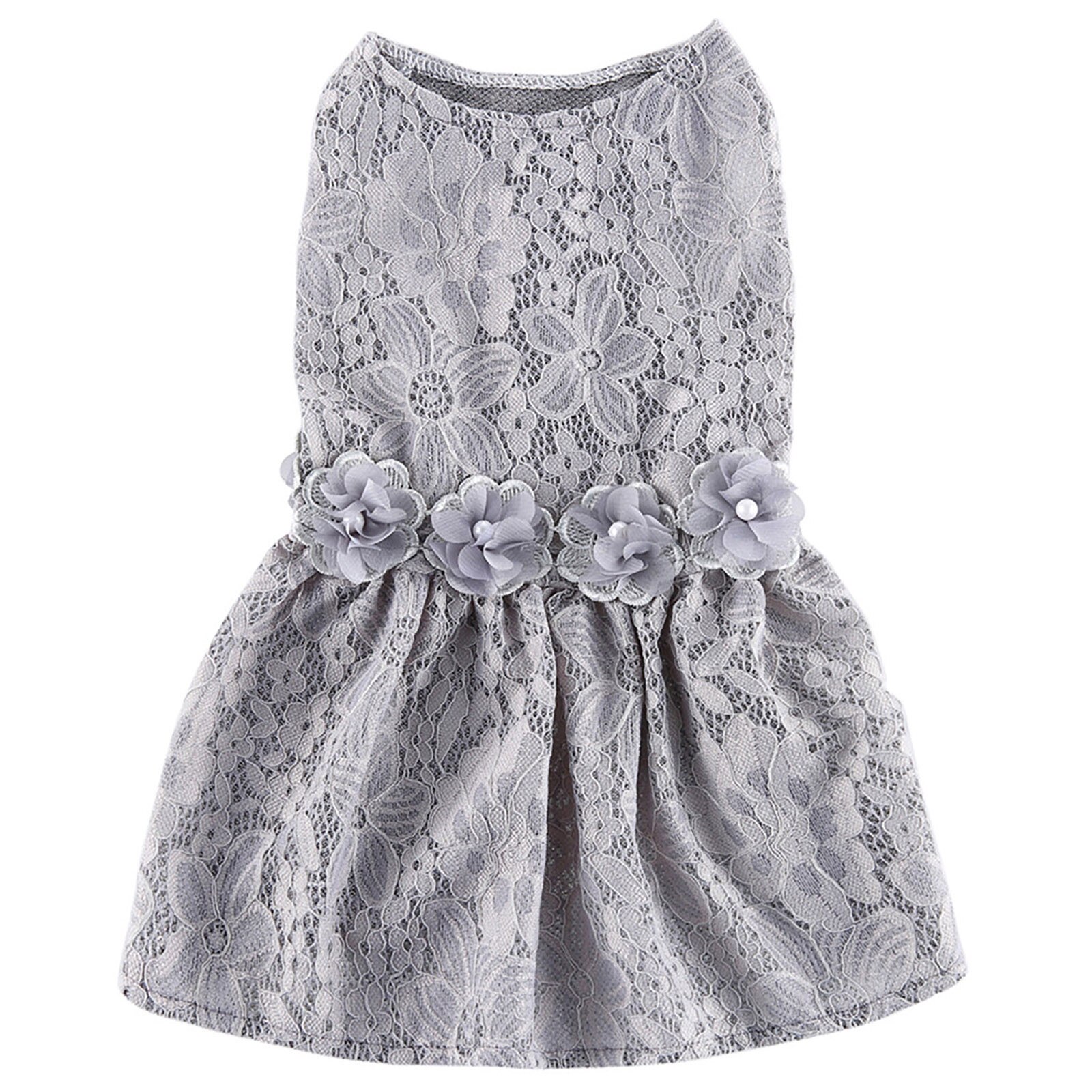 Dog Costumes Lace Dog Clothes Pet grooming clothes Spring And Summer Fine Print Dress Pet Costumes Pet Dog Clothes