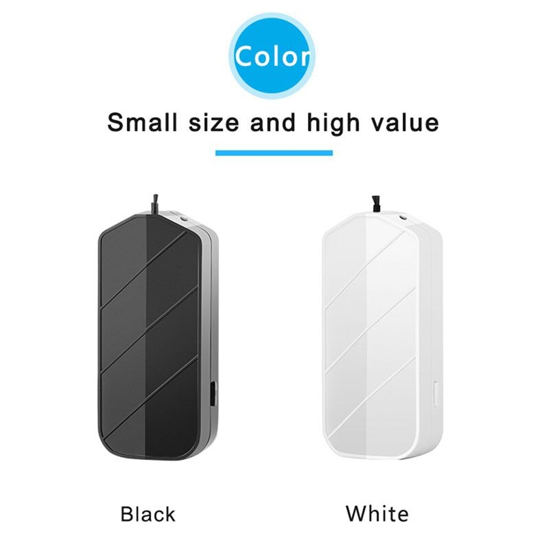 2 uds purificador de aire portátil Personal con collar de luz Uv ambientador ionizador generador de iones negativos-blanco y negro