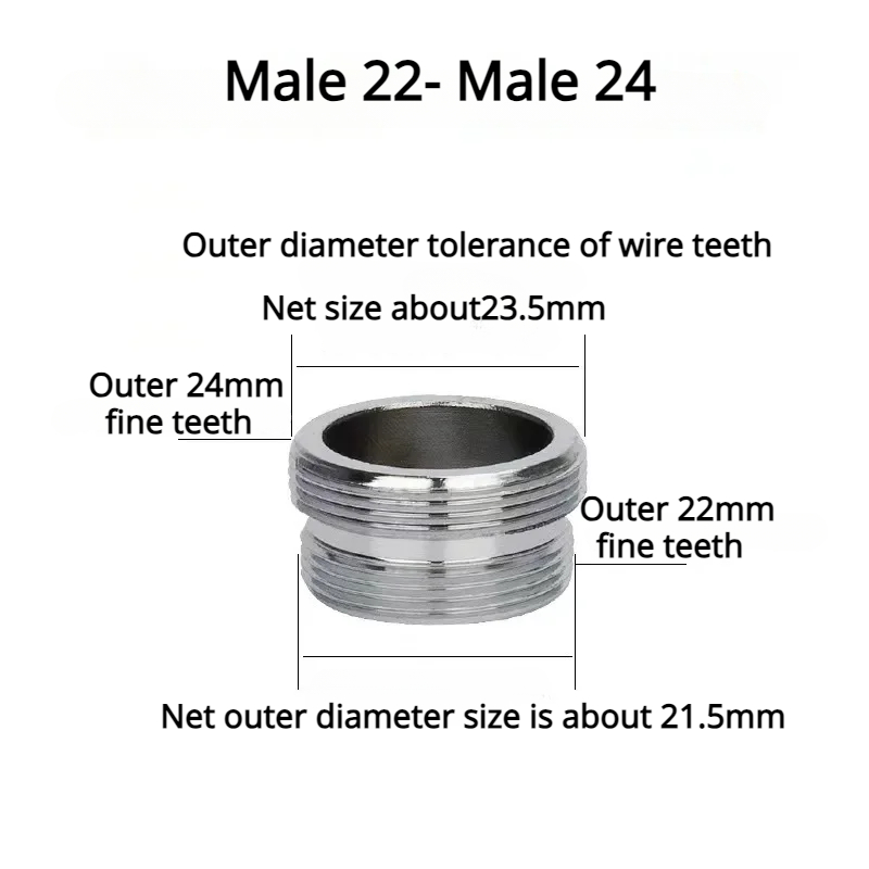 1 teile/los M22 zu M20 M18 M28 Gewinde Edelstahl Stecker Wasserhahn Gelenke Wasserfilter Zubehör Küche Wasserhahn Adapter: Lavendel