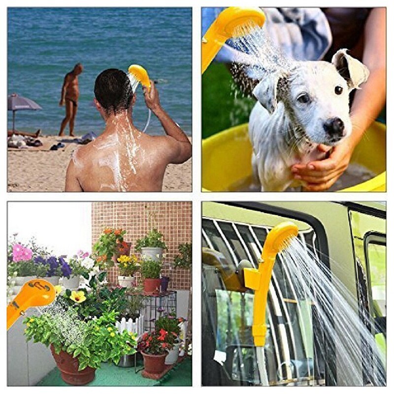 Portable Electric Shower Head Camping Water Pump for Boat Car Caravan Hiking Outdoor