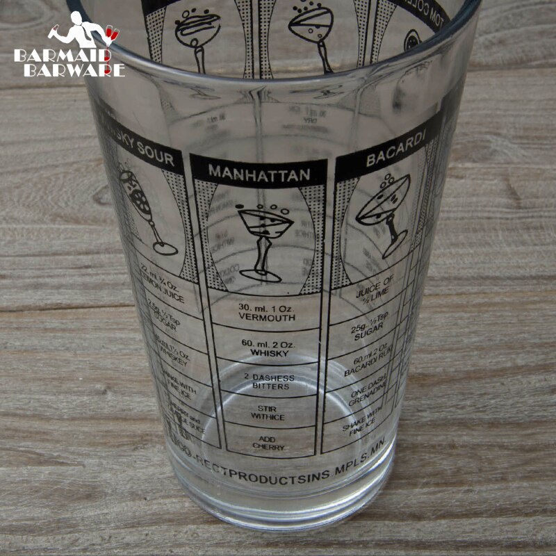 Stainless Steel Cocktail Boston Bar Shaker & 16 Oz. Mixing Glass Kit Cocktail Boston Shaker