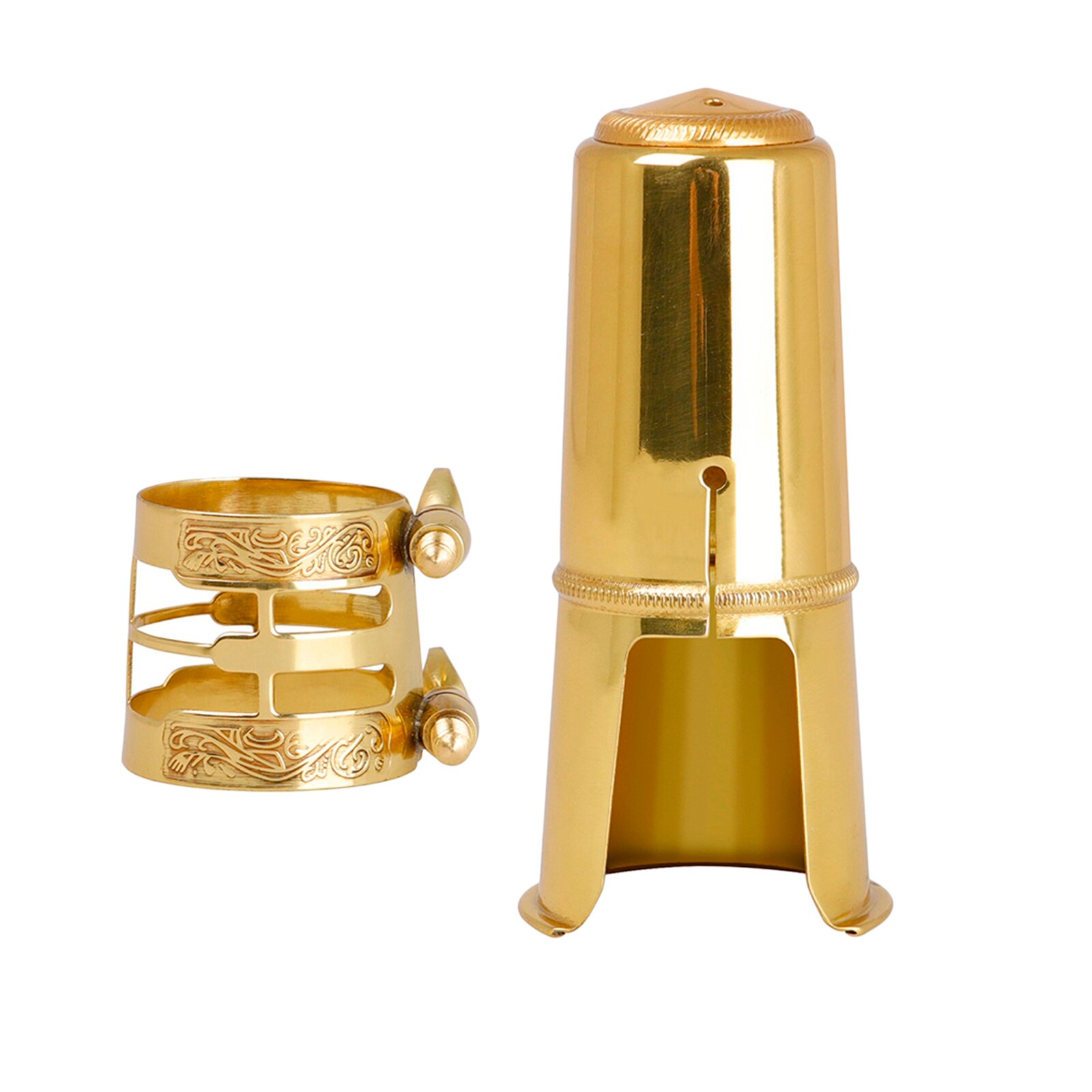 Tenor Saxophone Mouthpiece Cap Ligature Kit - Brass - Tooyful - Replacement Part